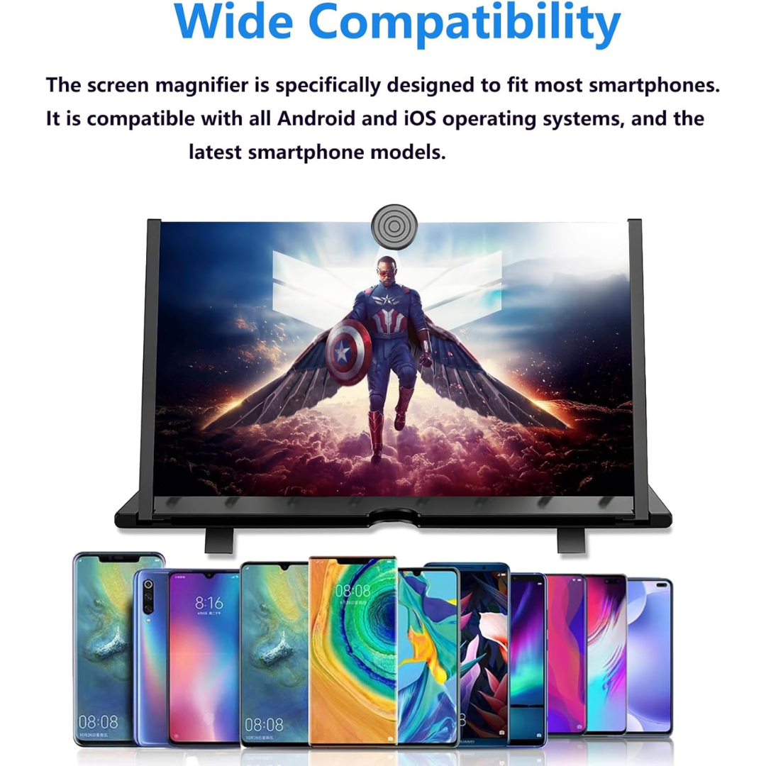 Curved Phone Screen Magnifier